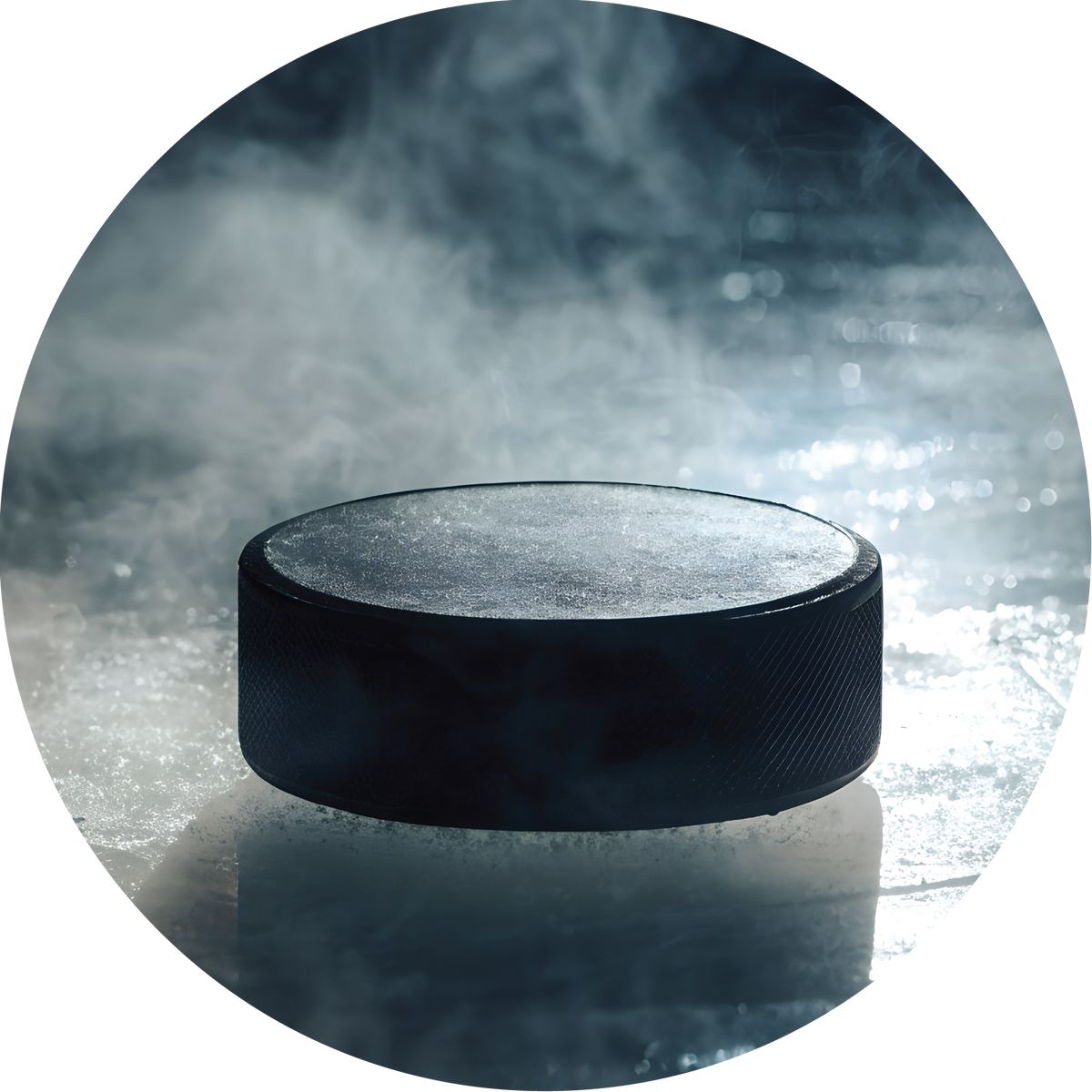Hockey Puck on Ice