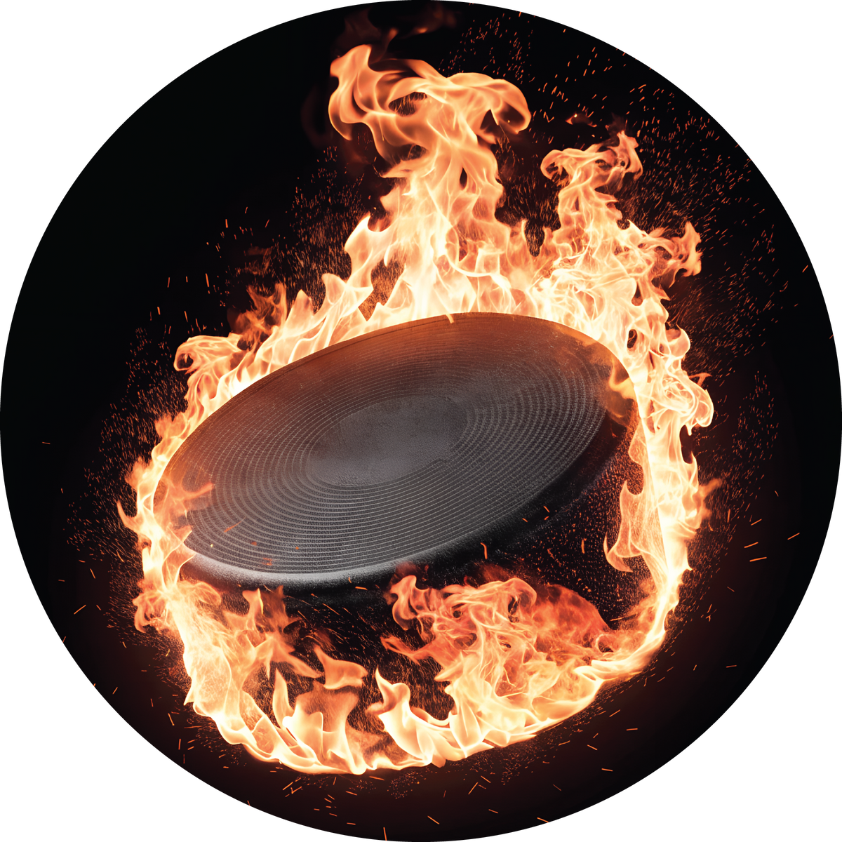 Puck on Fire